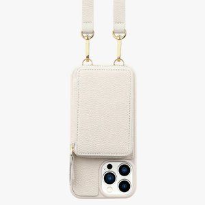 NWT Custype Lychee iPhone 13 pro case include crossbody strap, wristlet & wallet